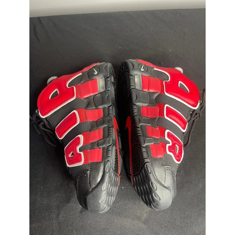 Nike Air More Uptempo Scottie Pippen Black Red White‎ DM0019-001 Kids Size 13.5C